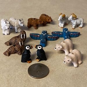 Alaskan themed ceramic beads (14)